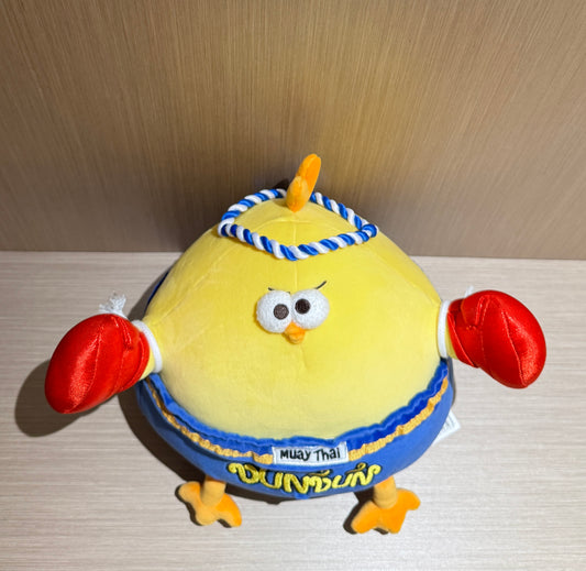 Lovely Chicken Fat Dundun Plush Doll | Muay Thai Blue Limited Edition - Children Gift Animal Plush Doll