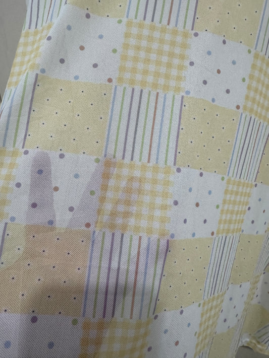 Japanese Fashion かわいいスタイル 長袖 日焼け止めTシャツシリーズ | 黄色チェック柄 - かわいいファッションアイテム