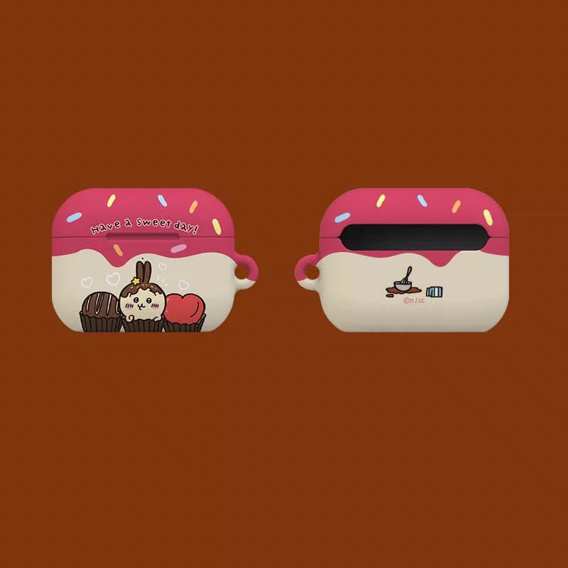 Japanese Cartoon ChiiKawa Chocolate Have a Sweet Day | Chiikawa Hachiware Usagi - AirPods AirPodsPro AirPods3 AirPods4 Case WinnieTheBirds Toy Shop