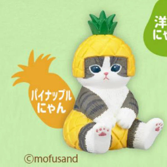 Japan Kitan Club Sanrio Mofusand Fruit Part 1 | Pineapple Pear Dragon Fruit Banana Watermelon - Full Set of 5 WinnieTheBirds Toy Shop