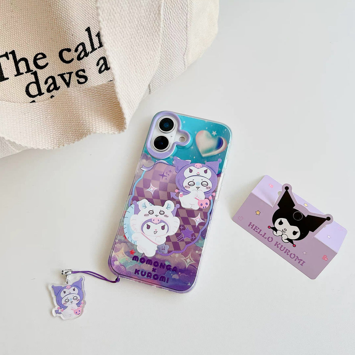 サンリオ×ちいかわ iPhoneケース ストラップ付き | ハローキティ ちいかわ シナモロール ハチワレ ポムポムプリン うさぎ クロミ モモンガ マイメロディ カニちゃん - iPhoneケース PLUS SE2 XS XR X 11 12 13 14 15 16 16e 17 17e 18 Pro ProMax 12mini 13mini
