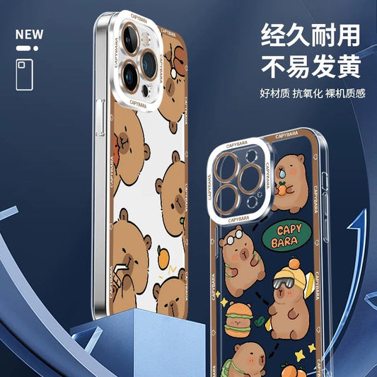 Cute Animal Capybara | Part3 8 Styles - iPhone Case PLUS SE2 XS XR X 11 12 13 14 15 16 16e 17 17e Pro Promax 12mini 13mini
