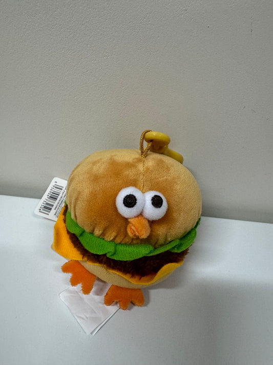 Lovely Chicken Fat Dundun Plush Doll Keychain | Hamburger Chick - Children Gift Animal Mini Plush Doll