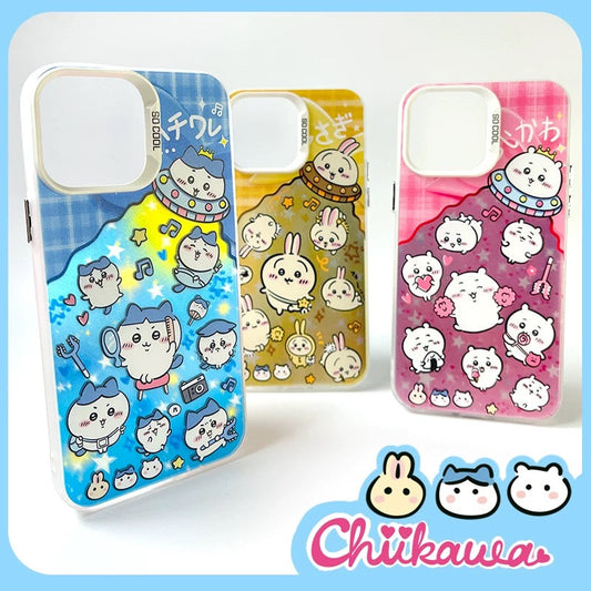 Japanese Cartoon ChiiKawa Hachiware Usagi UFO Laser - iPhone Case 11 12 13 14 15 16 Pro Promax WinnieTheBirds Toy Shop
