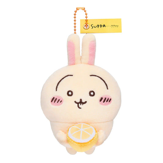 Japan ChiiKawa | ChiiKawa Hachiware Usagi Eating Lemon Plush Doll Keychain Kawaii items Room Decoration doll WinnieTheBirds Toy Shop
