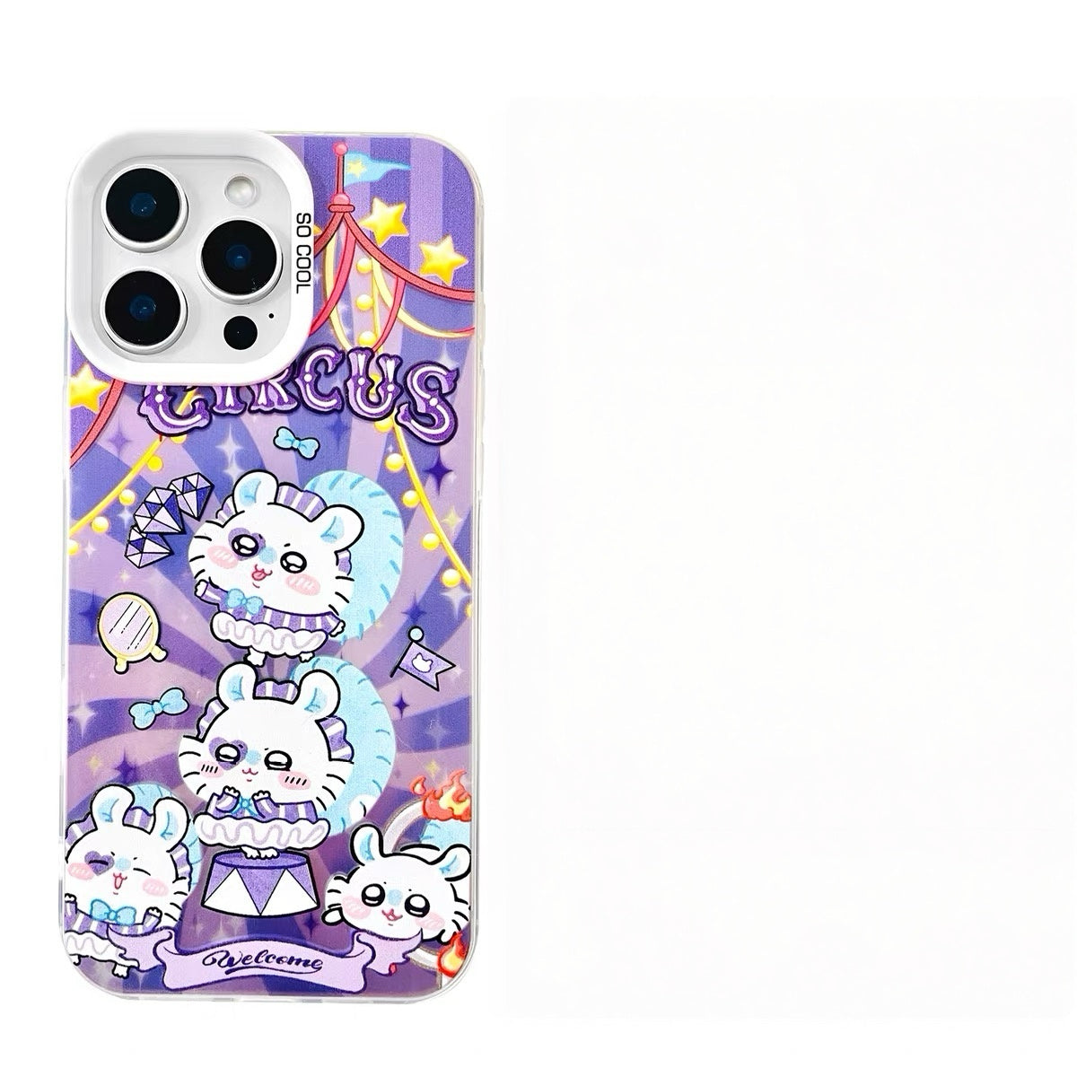Japanese Cartoon ChiiKawa Circus Laser Case | ChiiKawa Hachiware Usagi Momonga - Phone Case Samsung Galaxy S26 S25 S24 S23 S22 S21 FE Ultra Edge