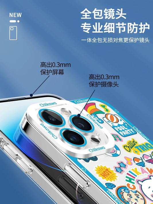 Japanese Cartoon ChiiKawa iPhone Case | Summer Time & Bee Colour Ver 8 Styles - iPhone Case PLUS SE2 XS XR X 11 12 13 14 15 16 16e 17 17e Pro Promax 12mini 13mini