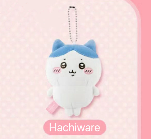 ChiiKawa X Miniso | Hachiware Full Set 9pcs items Mini Plush Doll Keychain Headband Neck Pillow Bag - Kawaii items Room Decoration doll WinnieTheBirds Toy Shop