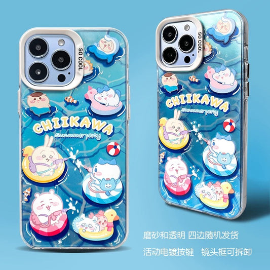 Japanese Cartoon ChiiKawa Summer Time | ChiiKawa Hachiware Usagi - iPhone Case 11 12 13 14 15 16 Pro Promax WinnieTheBirds Toy Shop