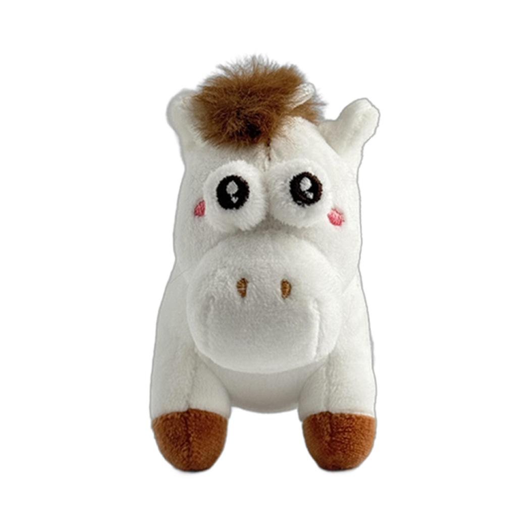 Lovely Chicken Fat Dundun Plush Doll Horse Year Limited | White Horse - Children Gift Animal Plush Doll