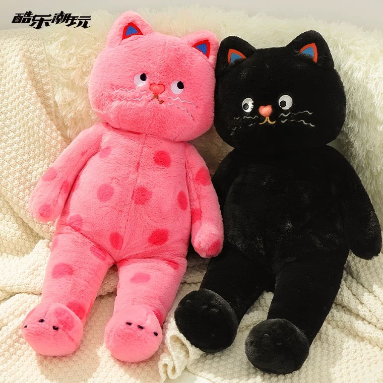 Lovely Cat Big and Giant Plush Doll Pink with Dot Black- 60cm 100cm