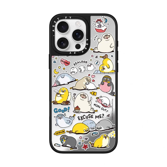 Lovely Seal Sealook Mirror Phone Case | Part2 Daily in Polar Ocean 6 Styles - iPhone Case 12 13 14 15 16 17 18 Pro Promax