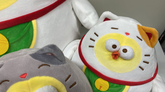 Miniso Lovely Chicken Fat Dundun Plush Doll | Giant Lucky Cat Maneki Neko Chick - Children Gift Animal Plush Doll