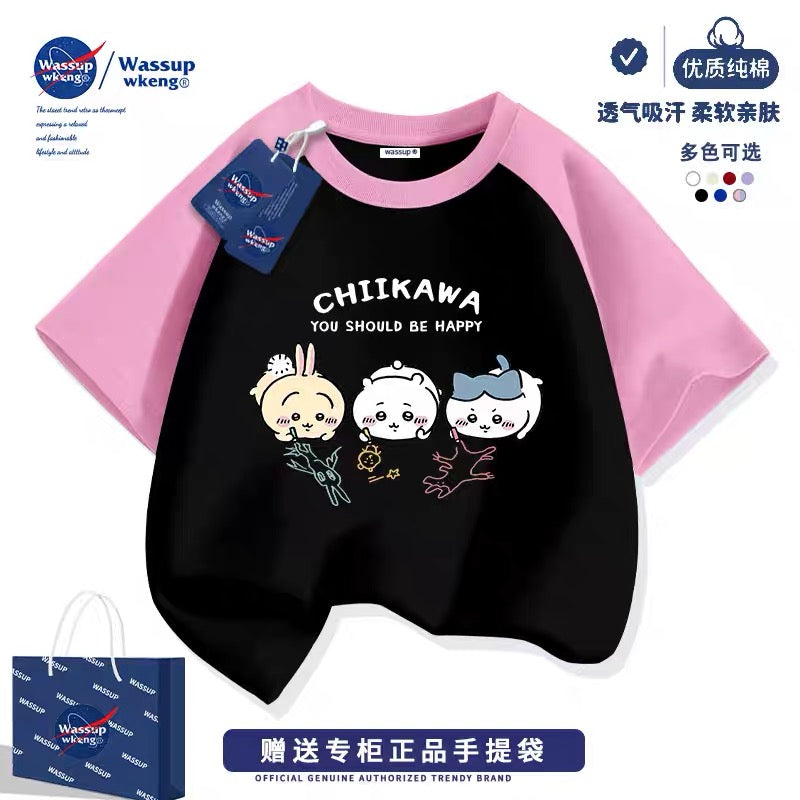 Japanese Cartoon ChiiKawa Casual Style T-Shirt Series | Chiikawa Hachiware Usagi Drawing Part 3 - Kawaii Fashion Items