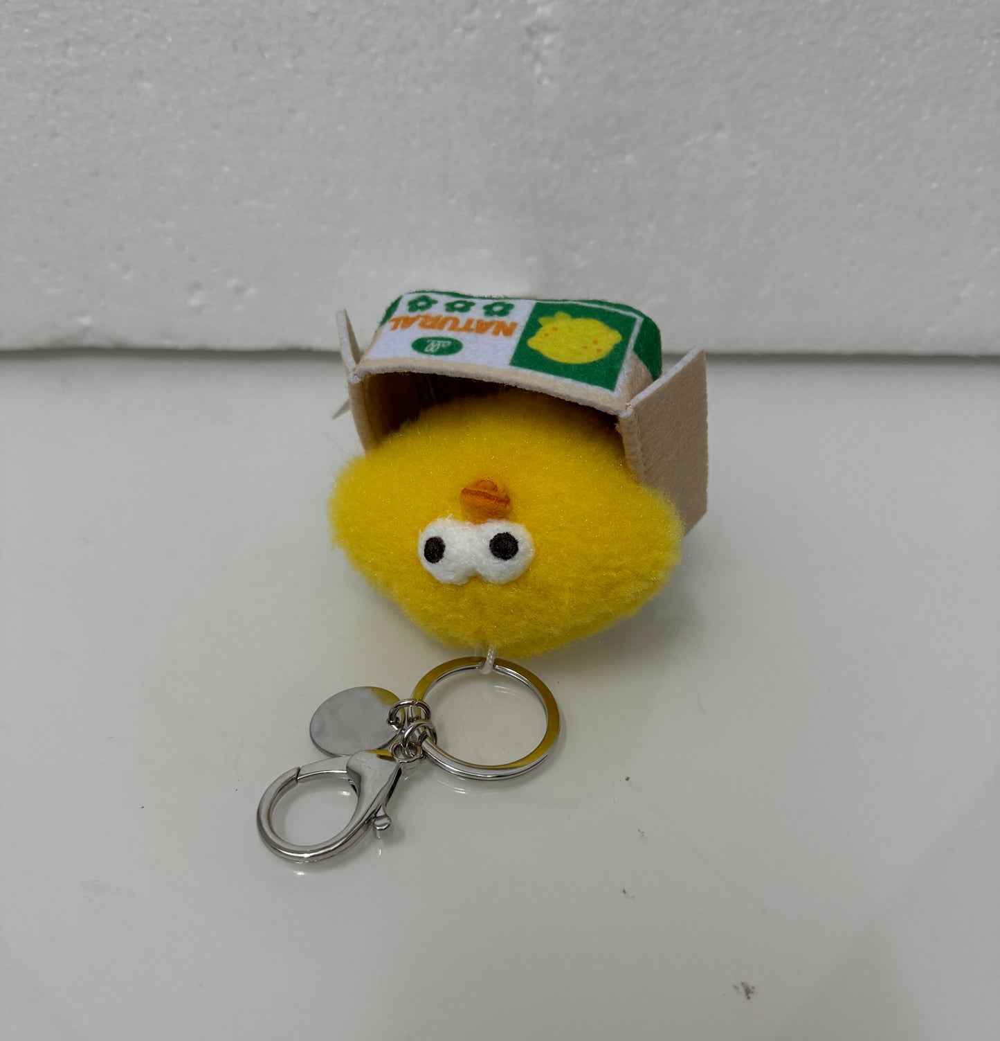 Lovely Chicken Fat Dundun Plush Doll Keychain | Vegipet Lemon Chick with Paper Box - Children Gift Animal Mini Plush Doll