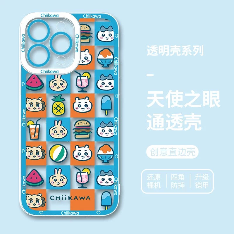 Japanese Cartoon ChiiKawa iPhone Case | Summer Time & Bee Sky Blue Ver 8 Styles - iPhone Case PLUS SE2 11 12 13 14 15 16 16e 17 17e Pro Promax 12mini 13mini