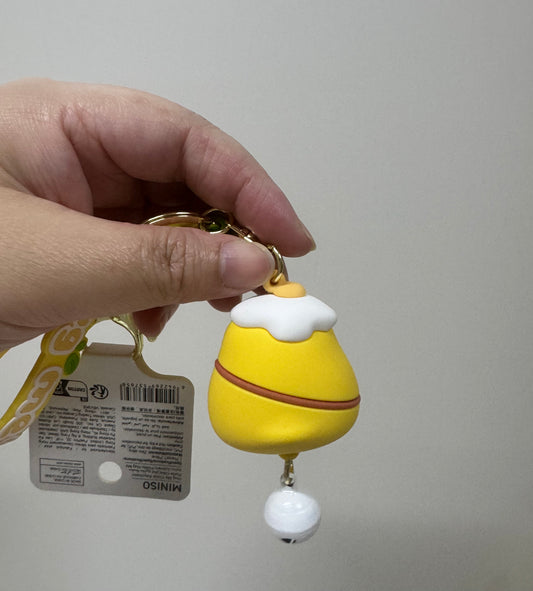 Lovely Chicken Hug me Plastic Keychain | Egg Chick with Bell - Children Gift Animal Lanyards