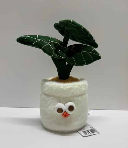 Lovely Chicken Fat Dundun Plant Plush Doll | Monstera & Bamboo Plant - Children Gift Animal Plush Doll