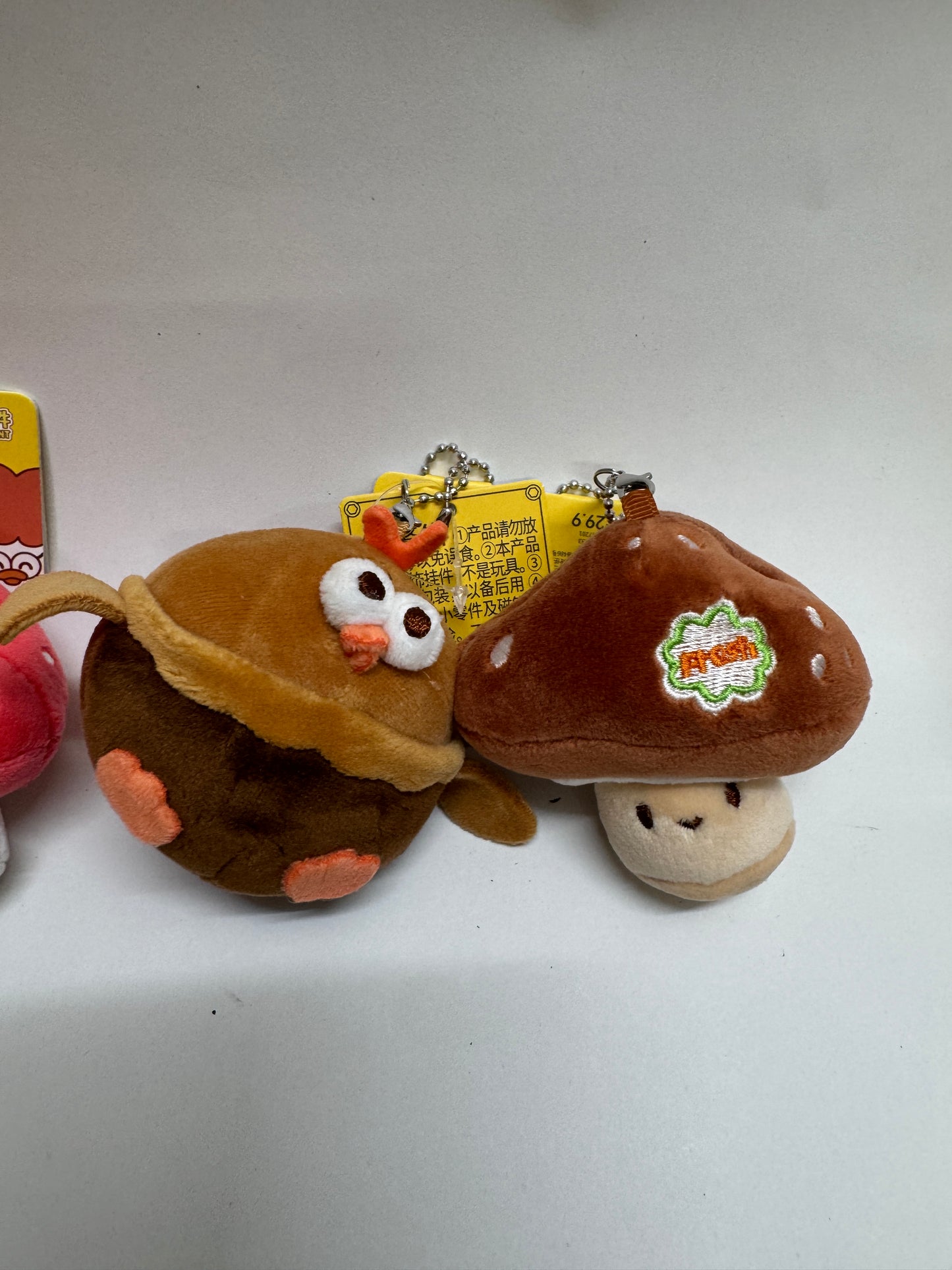 Lovely Chicken Fat Dundun Qixi Festival Plush Keychain | Chinese Valentine's Day Series Chick Heart Lock & Key - Children Gift Animal Plush Doll (副本)