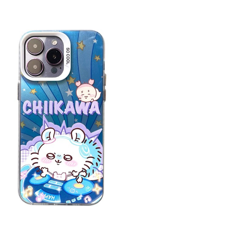 Japanese Cartoon ChiiKawa DJ Music Player | ChiiKawa Hachiware Usagi Momonga - iPhone Case 11 12 13 14 15 16 Pro Promax WinnieTheBirds Toy Shop