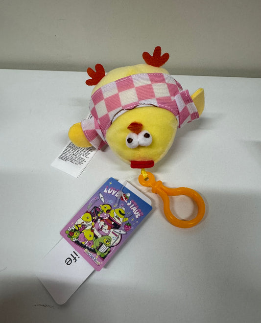 Lovely Chicken Fat Dundun Plush Doll Keychain | Pink Shirt Chick - Children Gift Animal Mini Plush Doll