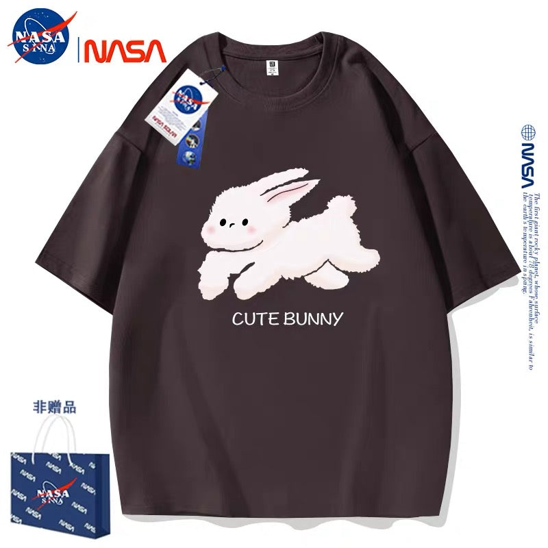 Cute Animals Rabbit Style T-Shirt Series | Cute Bunny Running Part1 - Kawaii Fashion Items for Child & Adult Matching outfits for Parents and Children