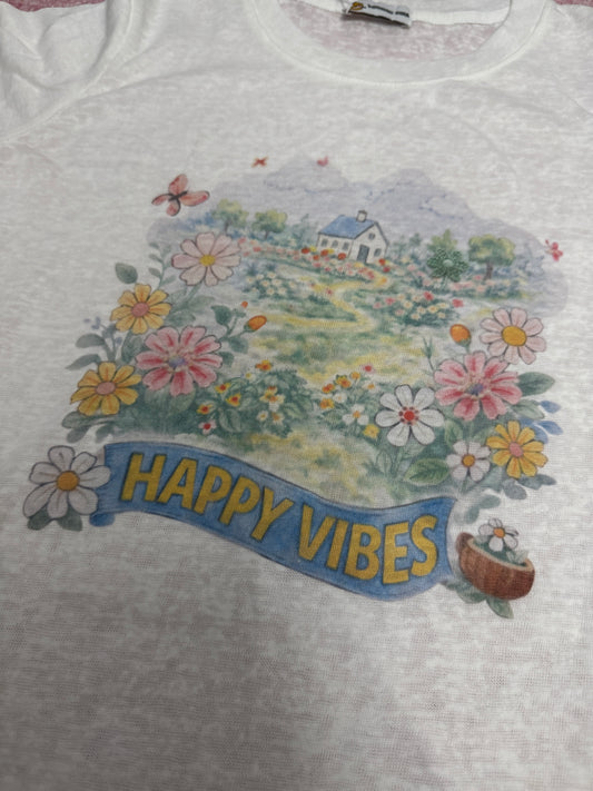 韓国ファッション ガーデンスタイルTシャツシリーズ | ハッピーな気分を描こう - カワイイファッションアイテム