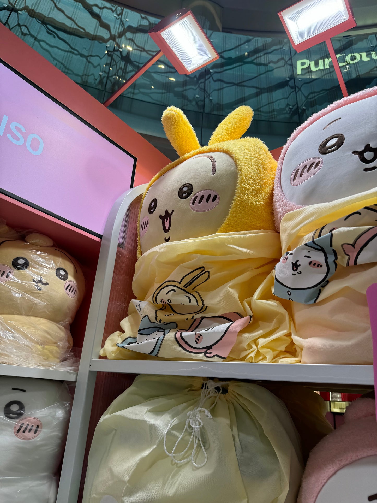 ChiiKawa X Miniso | ChiiKawa Hachiware Usagi Pajamas version - 90cm Super Giant Plush Doll Kawaii Room Decoration WinnieTheBirds Toy Shop