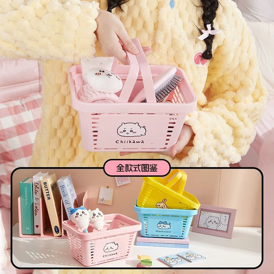 ChiiKawa X Miniso | ChiiKawa Hachiware Usagi Mini Basket - Kawaii items Room Decoration