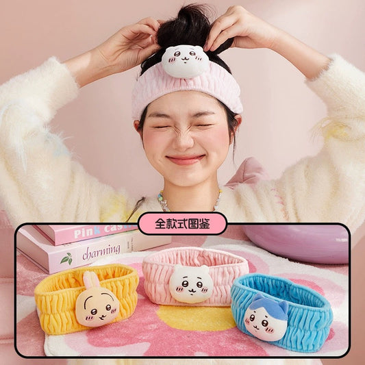 ChiiKawa X Miniso | ChiiKawa Hachiware Usagi Headband - Makeup Kawaii items Room Decoration doll