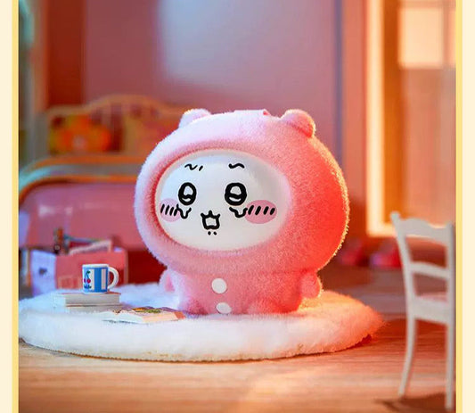 ChiiKawa X Miniso Plush Pajamas Party Series | ChiiKawa Hachiware Usagi Momonga Kurimanju Rakko Plastic Plush Doll Changing Face Mystery Box Kawaii Items Room Decoration doll WinnieTheBirds Toy Shop