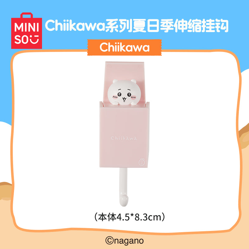 ちいかわ × ミニソウ ホットサマーシリーズ | ちいかわ ハチワレ うさぎ かわいいプラスチックドール伸縮フック - かわいいアイテム お部屋のデコレーション