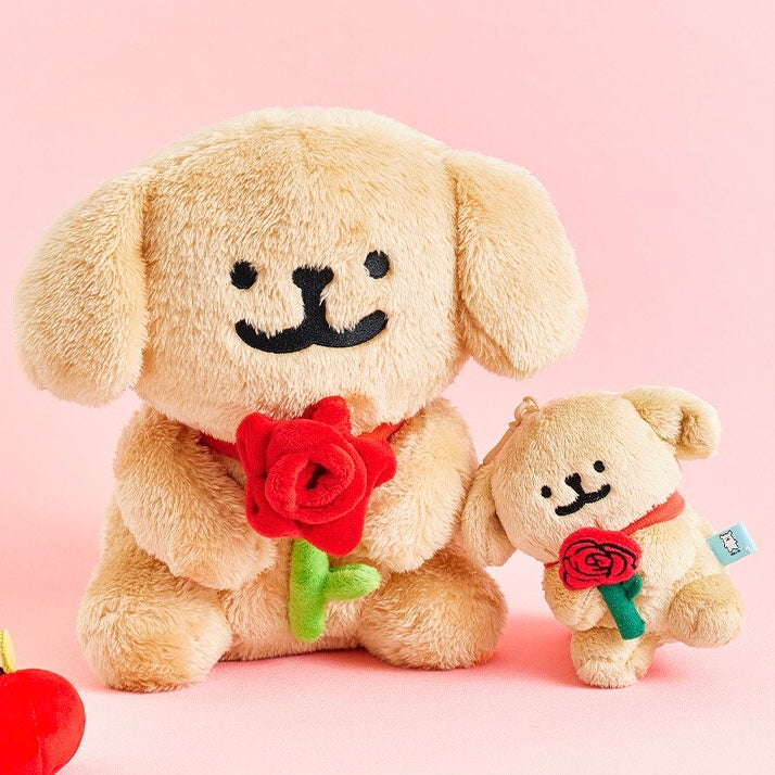 The Green Party Maltese Puppy Life Plush Doll | with Rose Flower Valen WinnieTheBirds Toy Shop The Green Party Maltese Puppy Life Plush Doll | with Rose Flower Valen WinnieTheBirds Toy Shop