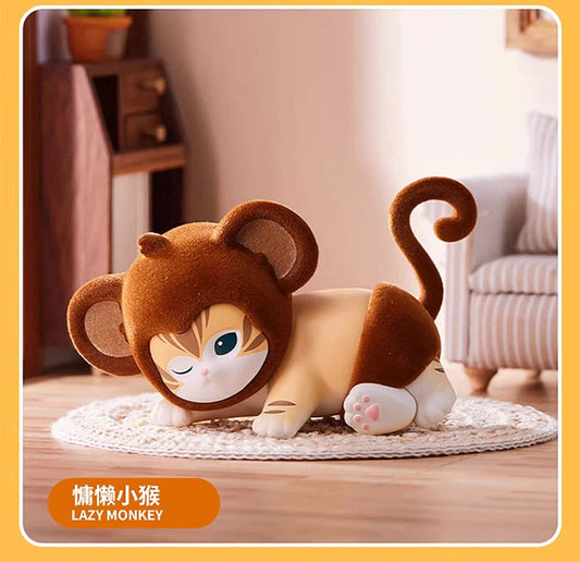 Miniso X Mofusand | Mofusand Cat Animal Party Cute Plastic Doll Mini Figure Mystery Box - Kawaii items Room Decoration Doll Blind Box