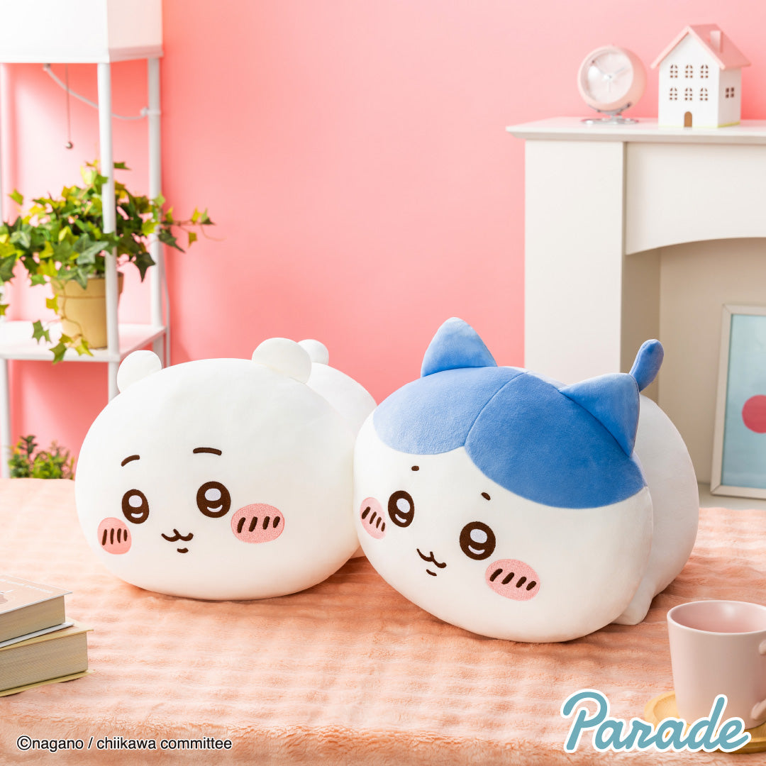 Japan ChiiKawa Cute Lay Down Series | ChiiKawa Hachiware Usagi Momonga Big 40cm Plush Lay Down Doll Kawaii items Room Decoration doll WinnieTheBirds Toy Shop