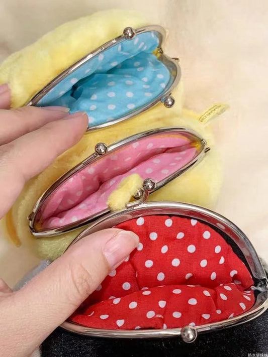 12cm Japan Cockatiel Budgie Sparrow Lovely Japanese Coin Bag Children Gift Lovely Birdie Collection