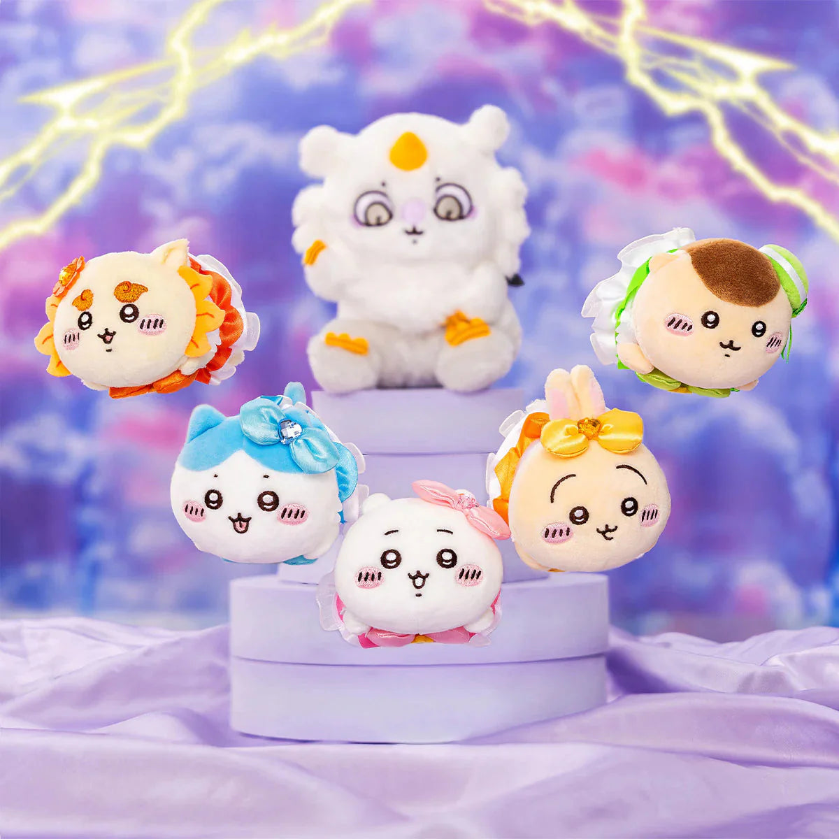 Japan ChiiKawa Magic Girl Series | ChiiKawa Hachiware Usagi Momonga Kurimanju Rakko Shisa Crab Plush Cute Lying doll - Mini Plush Doll keychain WinnieTheBirds Toy Shop