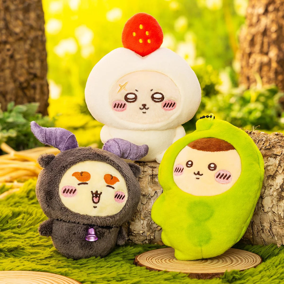 Japan ChiiKawa Halloween 2026 Series | ChiiKawa Hachiware Usagi Momonga Kurimanju Rakko Shisa Crab in Halloween Costume Cute Plush Doll Keychain - Kawaii items Room Decoration Doll