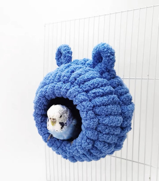 Handmade Yarn Knitting Warm Bear Room Winter Autumn Bird House