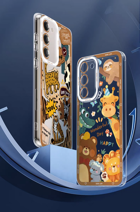 Japan Style Animal Zoo Full Screen Style | Wild & Cute 8 Styles - Phone Case Samsung Galaxy S26 S25 S24 S23 S22 S21 FE Ultra Edge