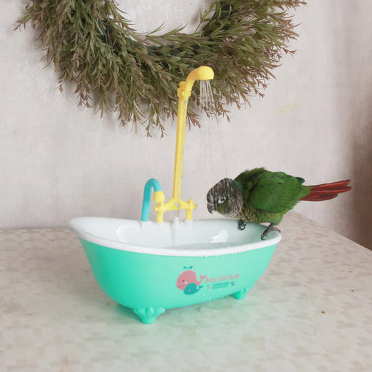 Parrot Electric Bathtub Bathing Play Water Toys Suitable for Hand Breeding Birds for Small Medium Bird Parrot Lovebird Budgie