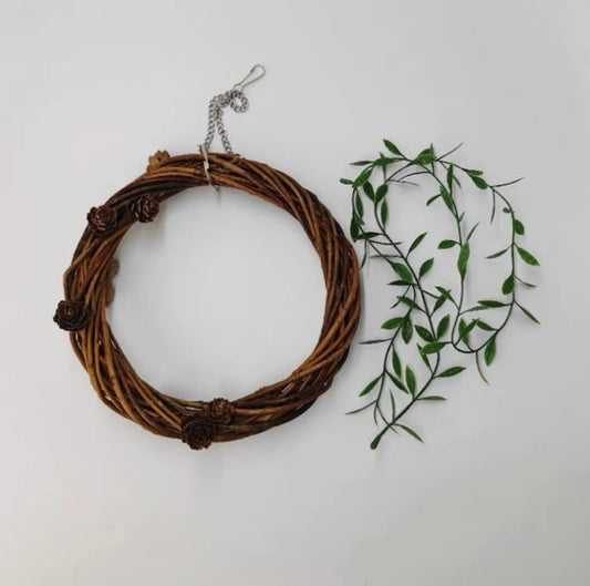 15cm Forest Style Ring Swings Natural Tree Branch Parrot Birdie Toy