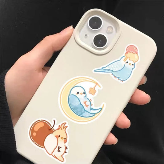 Budgie Parrot Stickers Waterproof