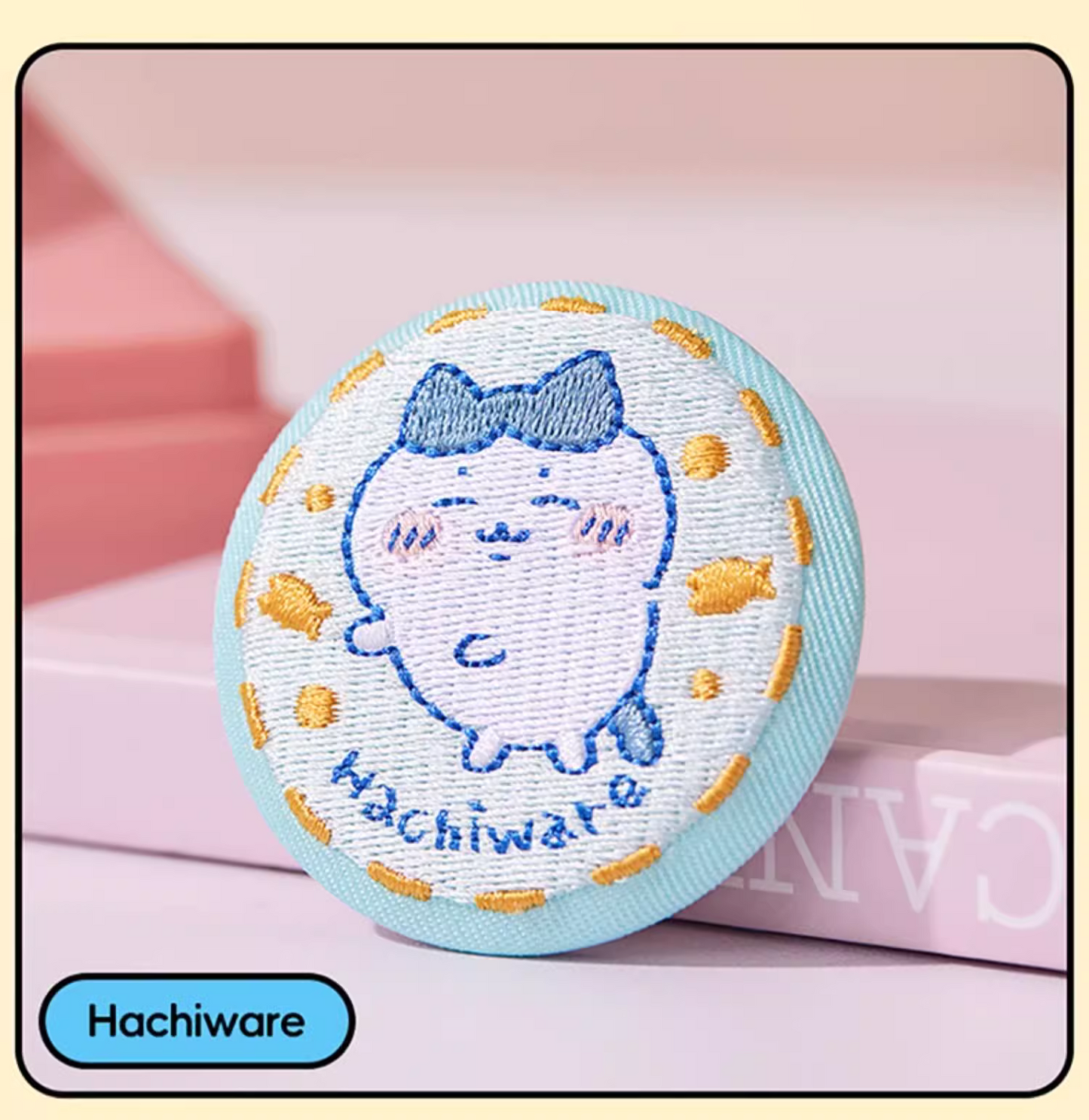 ChiiKawa X Miniso | ChiiKawa Hachiware Usagi Momonga Kurimanju Anoko Embroidery Cute Badge - Kawaii Items Room Decoration  WinnieTheBirds Toy Shop