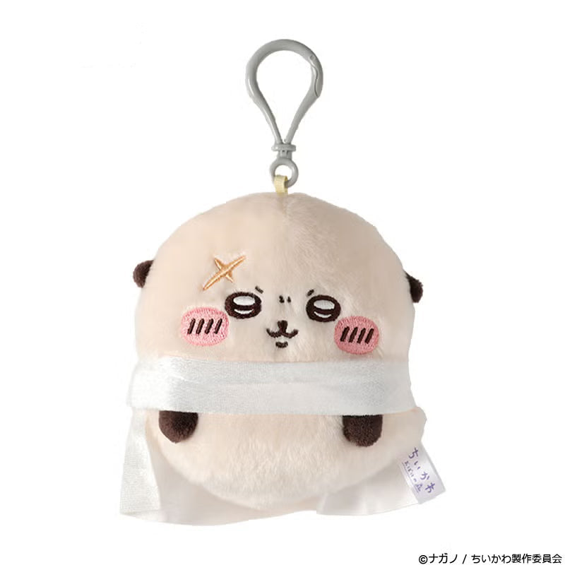 Japan ChiiKawa Halloween 2026 Series | ChiiKawa Hachiware Usagi Momonga Kurimanju Rakko Shisa in Ghost Costume Cute Plush Doll Keychain - Kawaii items Room Decoration Doll