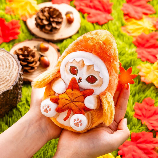 日本 mofusand もふもふ秋の紅葉シリーズ | mofusand サメにゃん マスコット ぬいぐるみ キーチェーン - かわいい雑貨 お部屋のインテリアドール