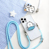 Joke Bear with friends Phone Back Clip with Phone Lanyard | Joker Bear Pug Moguracorokke - for All Smart Phones