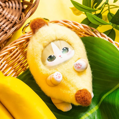 Japan Mofusand Kiramekko Fruity Kittens Series | Mofusand Cute Plush Doll with Plastic Face Keychain - Kawaii items Room Decoration Doll Mystery Box