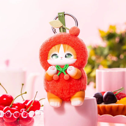 Japan Mofusand Kiramekko Fruity Kittens Series | Mofusand Cute Plush Doll with Plastic Face Keychain - Kawaii items Room Decoration Doll Mystery Box