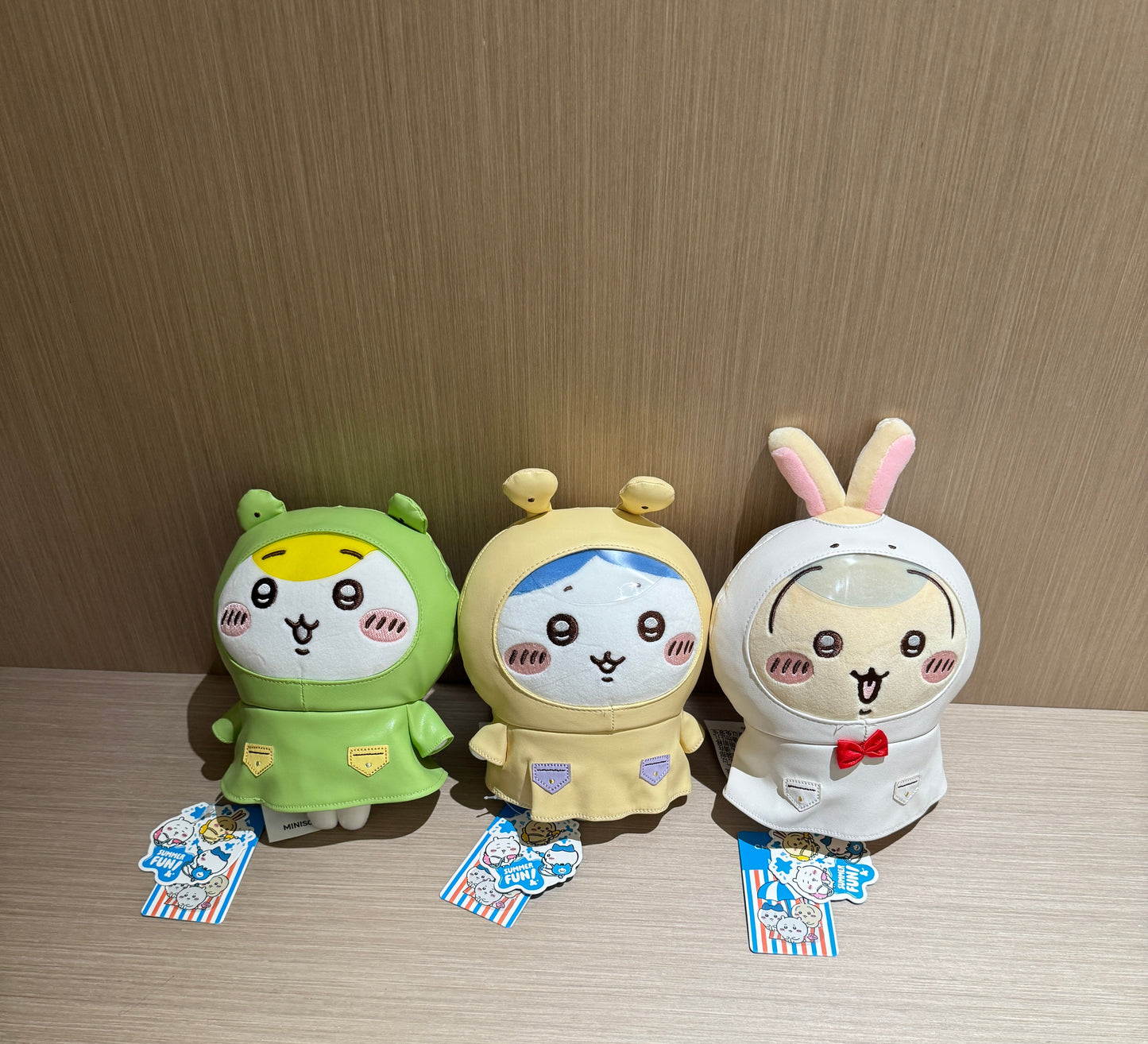 ChiiKawa X Miniso Hot Summer Series | ChiiKawa Hachiware Usagi Raincoat Cute Plush Doll - Kawaii Items Room Decoration Doll